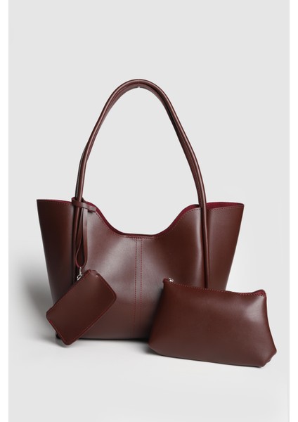 Lagraccio Paris Kadın Sane Bozuk Para Cüzdanlı Omuz Çantası Bordo fırsatları