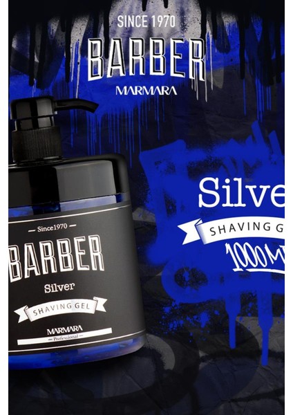 Gümüş Pompalı Tıraş Jeli 1000 Ml, Ferah ve Yumuşak Tıraş Deneyimi