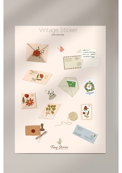 Vintage Sticker Set - 2 Sayfa fiyatları