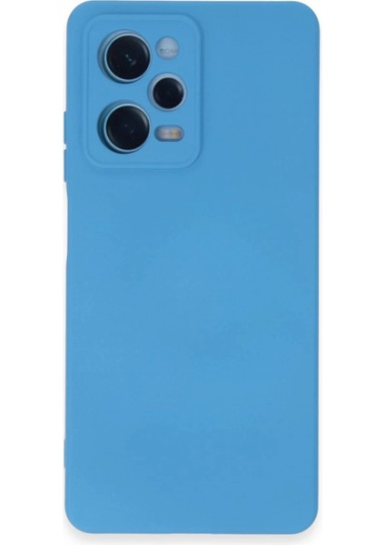 Xiaomi Redmi Note 12 Pro 5G Kılıf Nano içi Kadife Silikon - Mavi