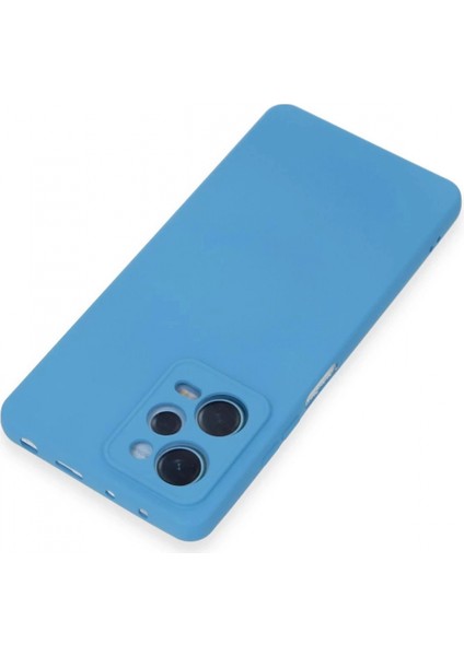 Xiaomi Redmi Note 12 Pro 5G Kılıf Nano içi Kadife Silikon - Mavi modelleri