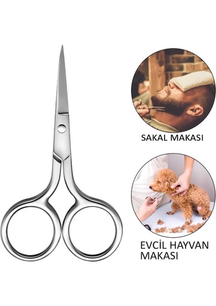 Paslanmaz Çelik Kaş ve Bıyık Makası, Pratik ve Dayanıklı Temizlik Araçları modelleri