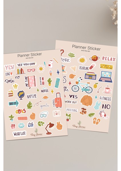 Planlayıcı Sticker Set - 2 Sayfa