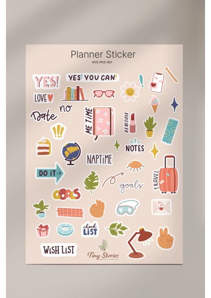 Planlayıcı Sticker Set - 2 Sayfa modelleri