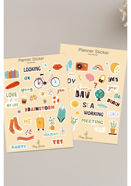 Planlayıcı Sticker Set - 2 Sayfa