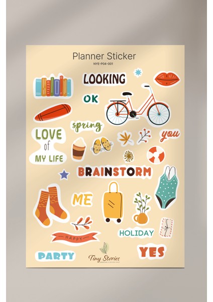 Planlayıcı Sticker Set - 2 Sayfa modelleri
