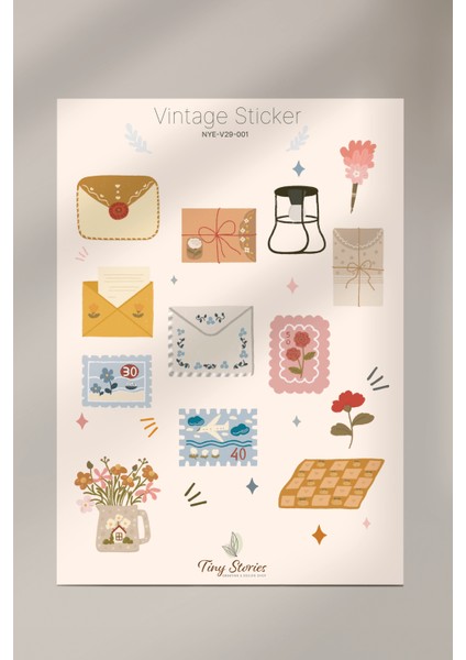 Vintage Sticker Set - 2 Sayfa fiyatları