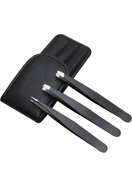 Deri Çantalı Profesyonel 3'lü Cımbız Seti, Hijyenik ve Dayanıklı Araçlar fiyatları