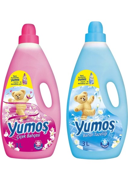 Çamaşır Yumuşatıcısı 3 Lt Bahar ve Çiçek Bahçesi 2 Li