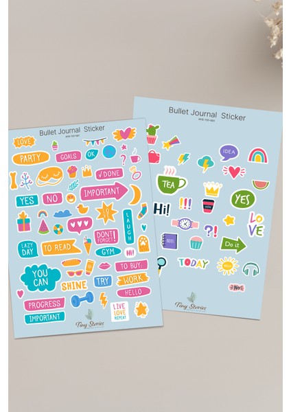 Bullet Journal Sticker - 2 Sayfa