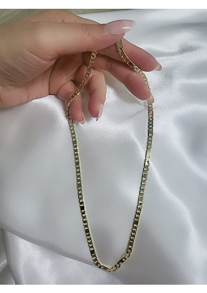 Çelik Kuyum Model 14 K Renginde Kolye