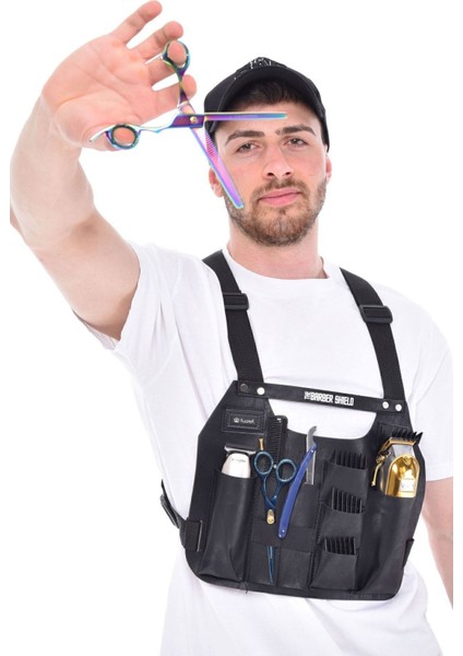 Siyah Renk Pusat ve Malzeme Önlüğü Berber Önlüğü fiyatları