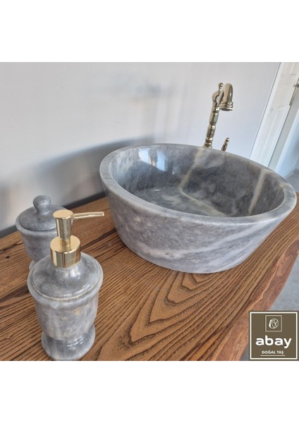 Gri Mermer V Çanak Lavabo modelleri