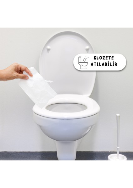 Islak Tuvalet Kağıdı - Klozete Atılanilir - Toplam 6 Paket - 240 Mendil fırsatları