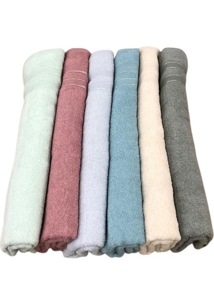 12 Li Durul Mine %100 Pamuklu Ekonomik Kuaför Berber El Yüz Havlusu 50 x 85