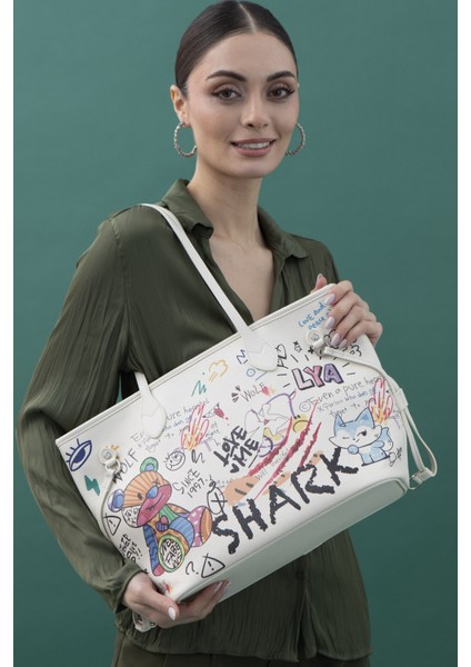 BYN2374 Beyaz Kadın Omuz Çantası