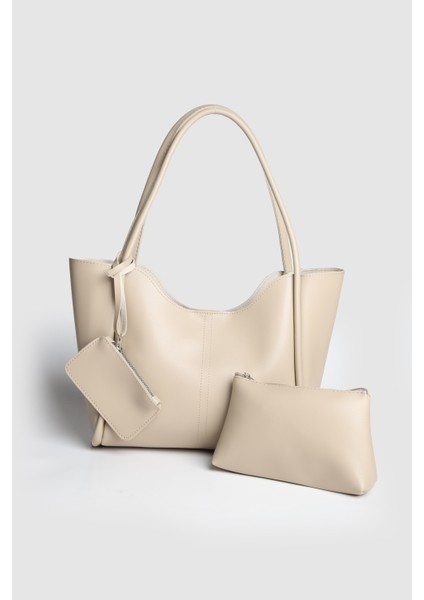 Lagraccio Paris Kadın Sane Bozuk Para Cüzdanlı Omuz Çantası Vizon