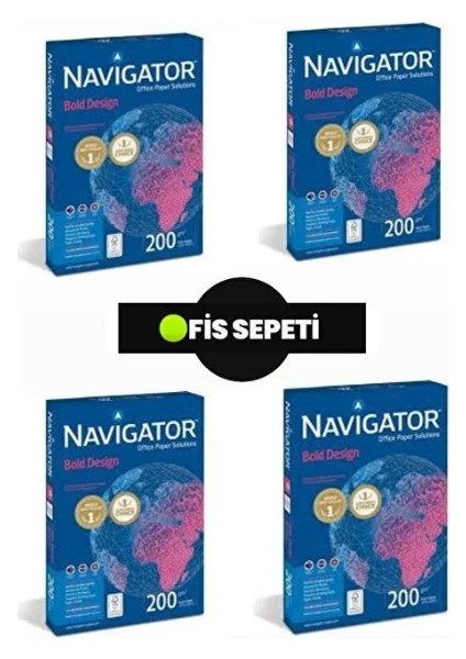 A4 200 Gr. Gramajlı Fotokopi Kağıdı 600 Yaprak 4 Paket