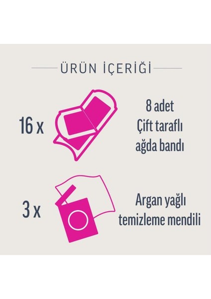 Hipoalerjenik Sir Ağda Bandı, Bikini ve Koltuk Altı, 16'lı, Temiz ve Hassas Bakım fiyatları