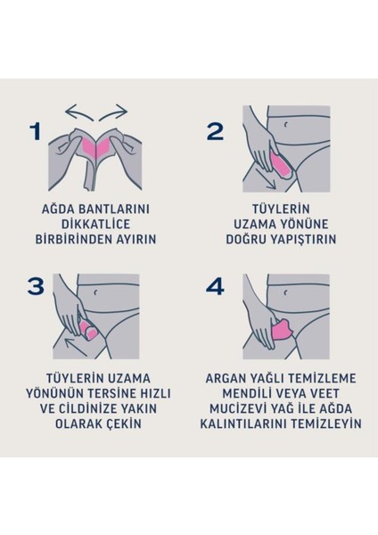 Hipoalerjenik Sir Ağda Bandı, Bikini ve Koltuk Altı, 16'lı, Temiz ve Hassas Bakım indirimleri