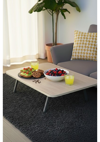 Ahşap Desenli Metal Katlanır Ayaklı Kamp Bahçe Ev Için Dikdörtgen Yer Sofrası modelleri