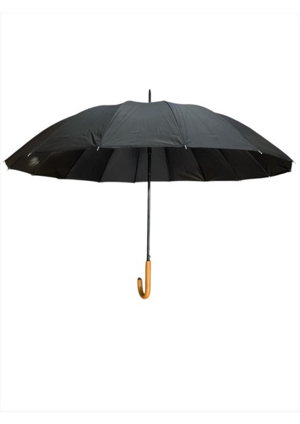 Alaska Baston Şemsiye Çoban Siyah AL005