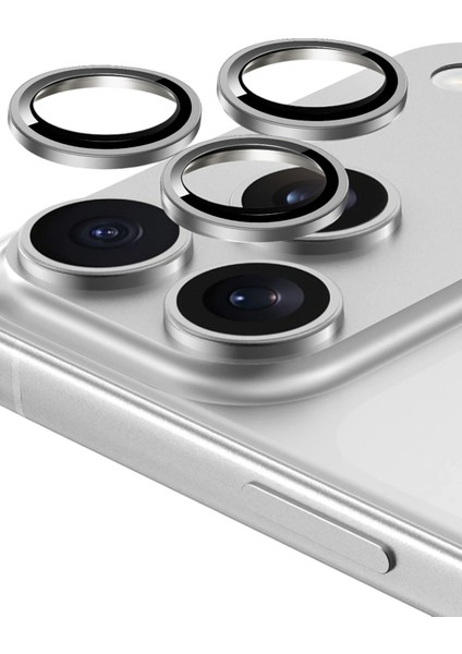 Apple iPhone 17 Pro & 17 Pro Max Bright Pvd Metal Kamera Lens - Natural Grey