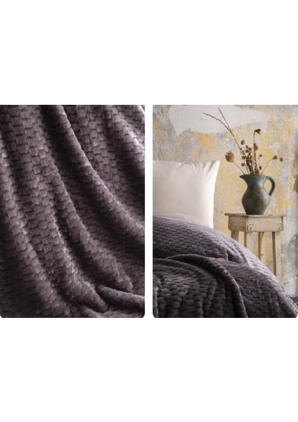 Ap Jakarlı Tek Kişilik Antrasit Trusty Battaniye 160*220 fiyatları