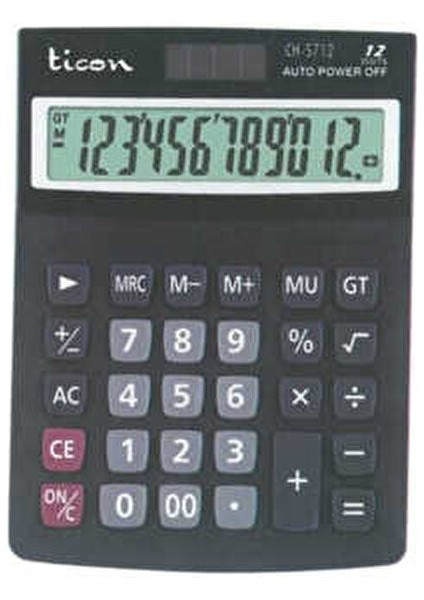 CH-5712 Hesap Makinesi 12 Haneli Güneş Enerjisi ve Pil ile Çalışan Şık Model fiyatları