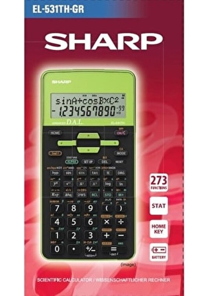 EL-531THGR 273 Fonksiyonlu Bilimsel Hesap Makinesi Şeffaf Yeşil Ekranlı Kullanım Kolaylığı modelleri