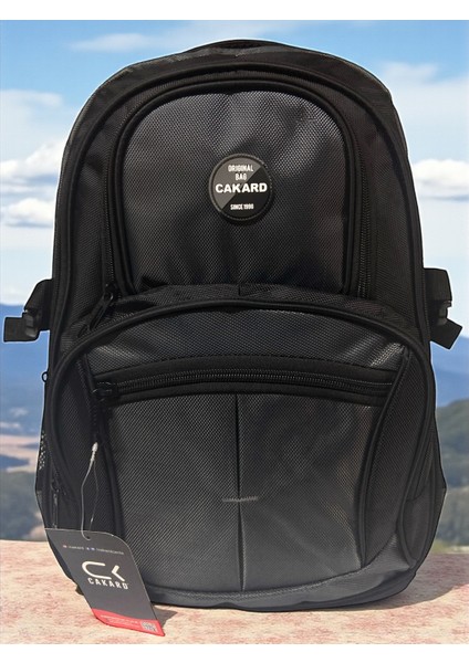 Su Geçirmez Kalın Ortopedik Çok Bölmeli Laptop Okul Gezi Seyahat Kamp Sırt Çantası Büyük 30X47CM