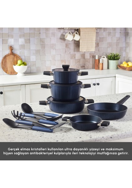 Biodiamond Regnum Indüksiyon Tabanlı 13 Parça Tencere Seti modelleri