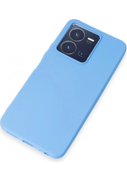 Vivo Y35 Kılıf First Silikon - Mavi fırsatları