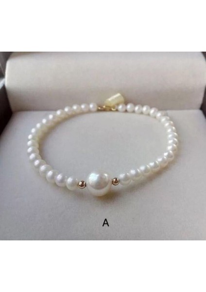 Zarif Beyaz Inci Bileklik