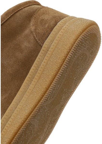 Kadın Vizon Bağcık Kalın Tabanlı Süet Deri Teddy Bot 25WFD205010