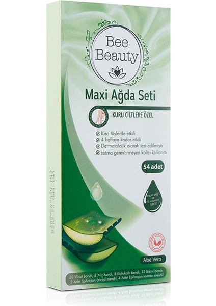 Aloe Vera ile 54'lü Ağda Seti, Güzel ve Pürüzsüz Cilt Için Harika Seçenek fiyatları