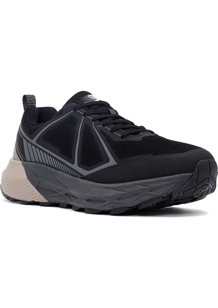 Dry Erkek Siyah Bağcıklı Kalın Tabanlı Kumaş Sneaker 25WFD690214