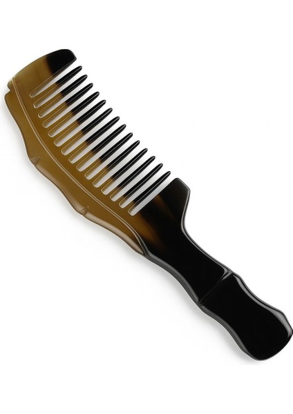 Doğal Boynuzdan El Yapımı Kemik Tarak Kıvırcık ve Dalgalı Saçlar Için KT-161 - 20 cm Kalın Gövde