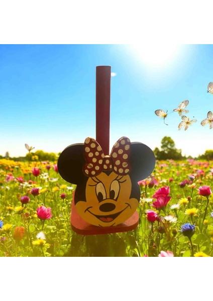 Ahşap Havluluk Kırmızı Minnie Mouse Desen modelleri