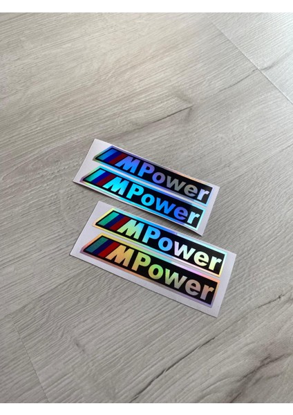 Hologram M Power Etiket Sticker Yapıştırma Araba Tır Kamyon Dolmuş 4 Adet fiyatları