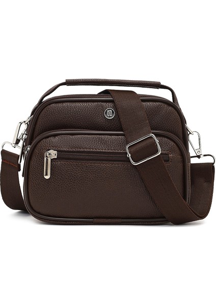 Erkek Kahverengi Uzun Askılı El Çantası 25WBD3500FT