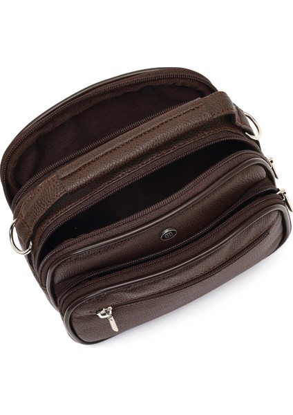 Erkek Kahverengi Uzun Askılı El Çantası 25WBD3500FT