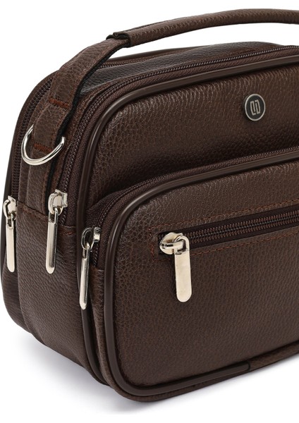 Erkek Kahverengi Uzun Askılı El Çantası 25WBD3500FT