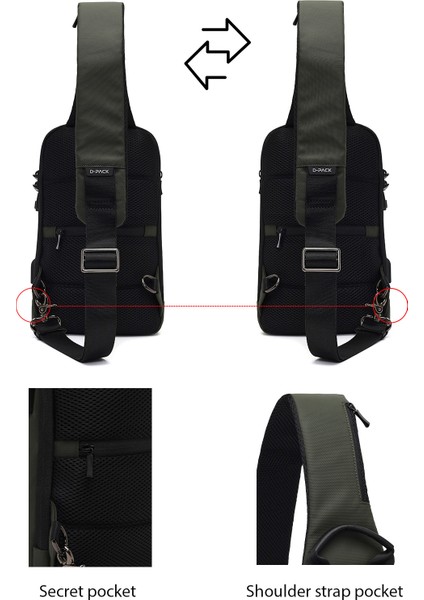 D-Pack Erkek Haki Teknolojik Sırt Çantası 23WBD30086F fırsatları