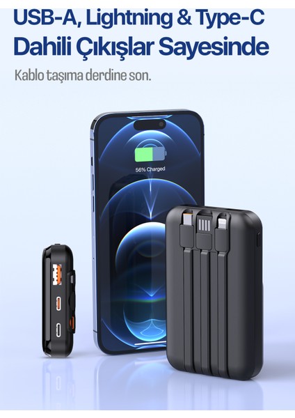 Gökshop Scorpion 10000 Mah LED Göstergeli 3in1 Kablolu Power Bank fiyatları