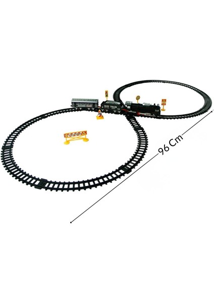 Oyuncak 23 Parça Retro Vagonlu Işıklı Tren Seti 96 cm Ray Uzunluğu 3 Vagonlu 8 Şeklinde Ray Dizilimi 3 Farklı Ray Kombinasyonu fiyatları