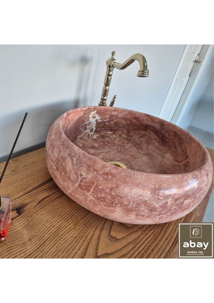 Kırmızı Traverten Bombeli Lavabo fırsatları
