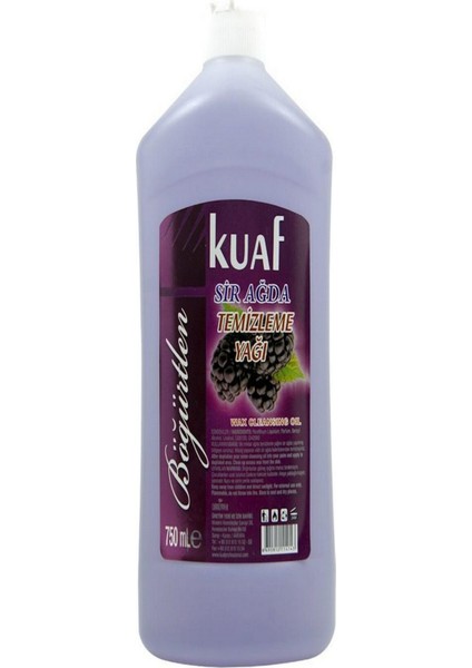 Böğürtlenli Ağda Temizleme Yağı 750 Ml, Nazik ve Doğal Bakım Sağlar.