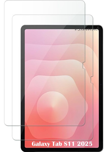 Samsung Galaxy Tab S11 11 Inç 2025 Ekran Koruyucu Şeffaf Cam Nano Esnek Kırılmaz Tablet Camı SM-X730 X736B