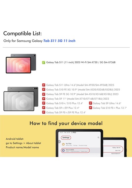 Samsung Galaxy Tab S11 11 Inç 2025 Ekran Koruyucu Şeffaf Cam Nano Esnek Kırılmaz Tablet Camı SM-X730 X736B fiyatları